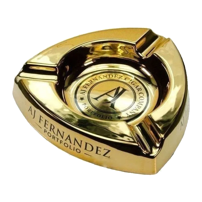A.J. Fernandez AJ Fernandez Gold Ceramic Ashtray