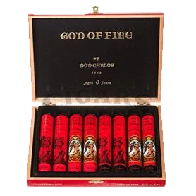 God of Fire Don Carlos Edicion Aniversario Doble Robusto Tubo