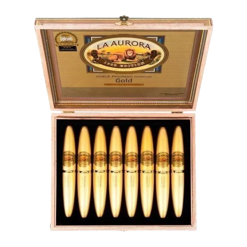La Aurora Preferidos 1903 Edition Gold Doble Figurado Tubo