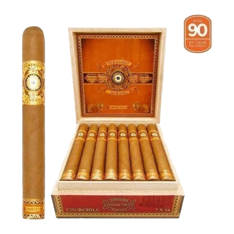 Perdomo Habano Bourbon Barrel-Aged Connecticut Churchill
