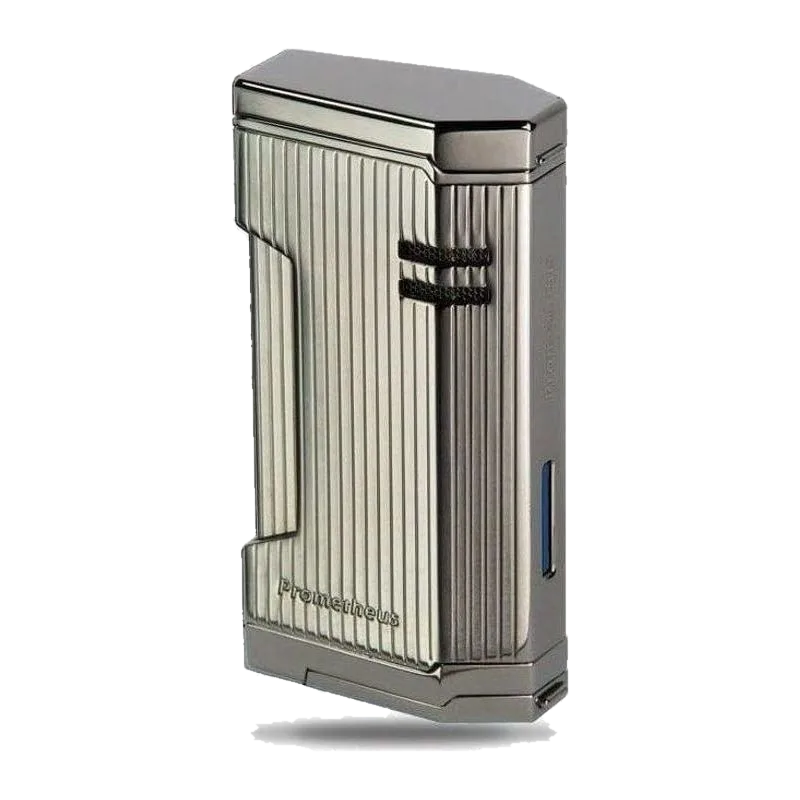 Prometheus Gun Metal Vertical Lines Lighter