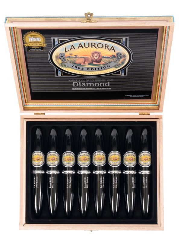 La Aurora Preferidos 1903 Edition Diamond Doble Figurado Tubo