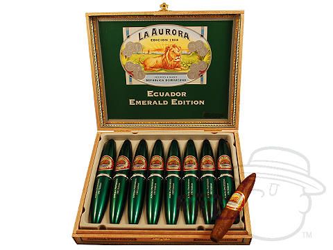 La Aurora Preferidos 1903 Edition Emerald Doble Figurado Tubo