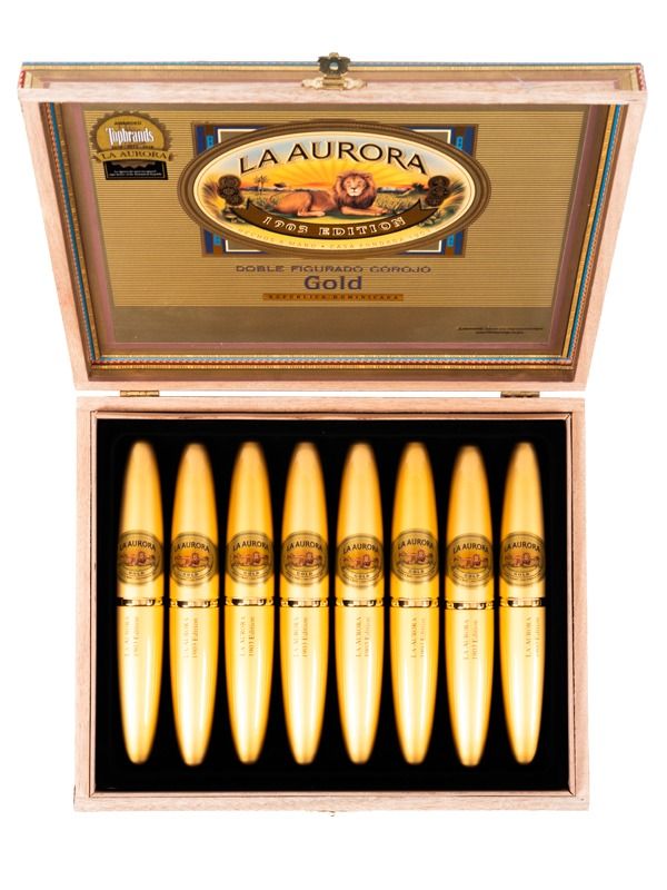La Aurora Preferidos 1903 Edition Gold Doble Figurado Tubo