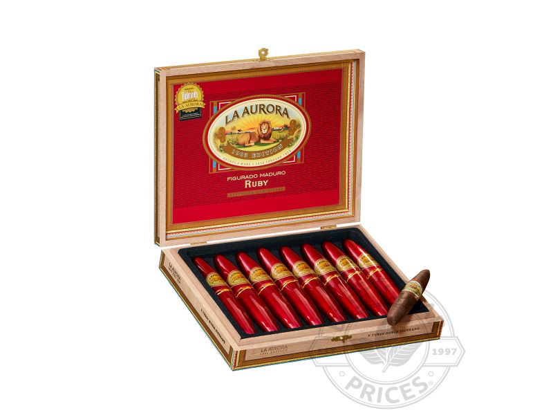 La Aurora Preferidos 1903 Edition Ruby Doble Figurado Tubo